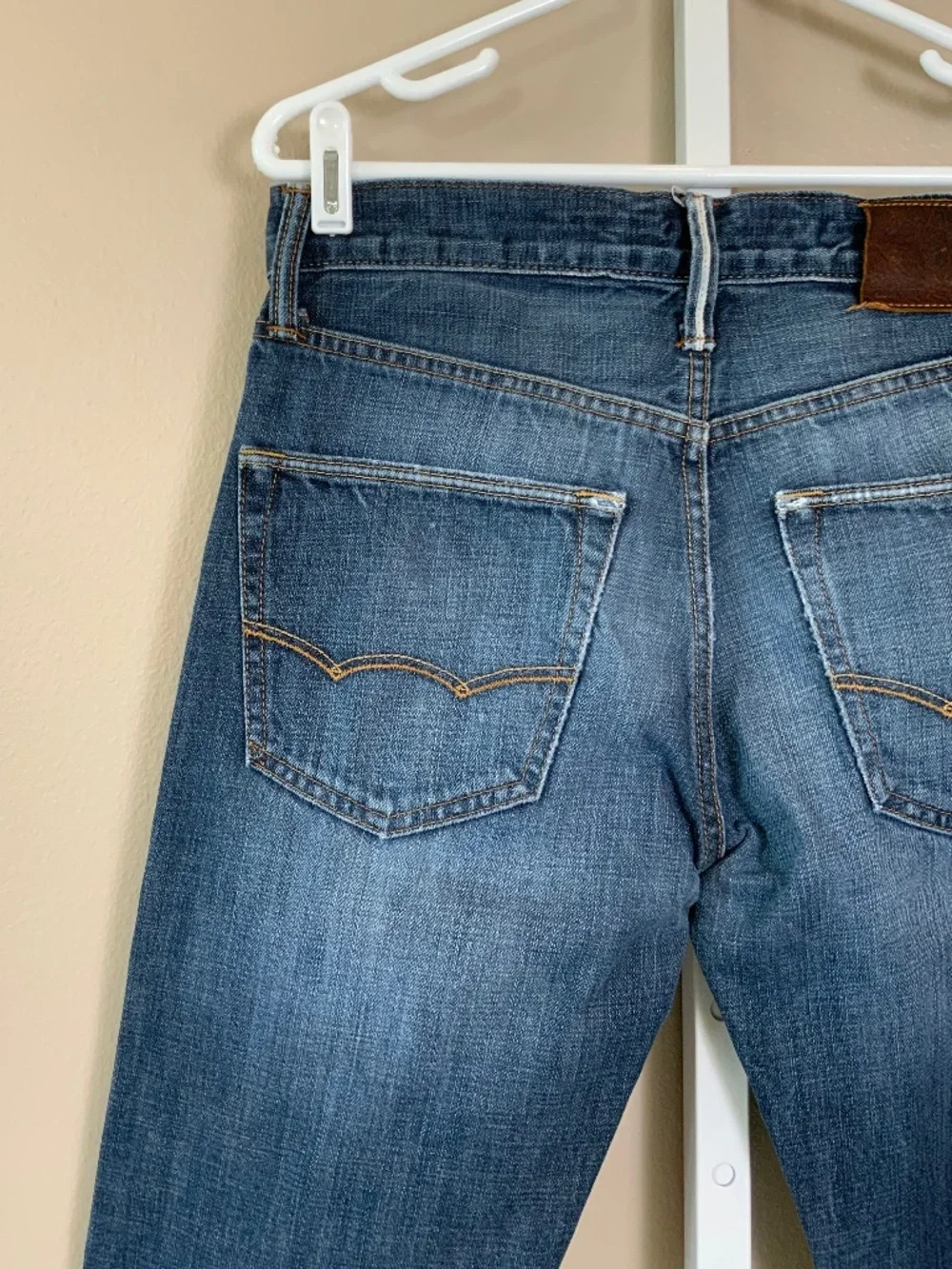 American Eagle Original Taper Distressed Jeans